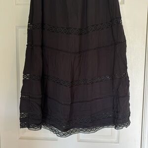 NWT Hollister Lace Trimmed Maxi Skirt